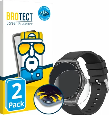 Produktbild von 2x BROTECT Fullscreen Schutzfolie für Knauermann Pro 3 2024 (rund) Displayschutz Folie Fullcover Klar Transparent