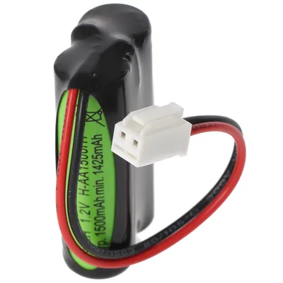 Produktbild von Notleuchtenakku NiMH 2,4V 1500mAh F1x2 Mignon mit 100mm Kabel ersetzt 11190038V/55, 11190039