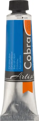 Image de Cobra Artist peinture à l'huile à mélanger avec de l'eau en tube 40 ml, bleu ciel 534
