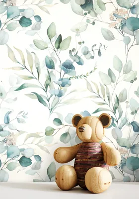 Produktbild von NEWROOM Tapete Euca Grün Vliestapete - Kinder Blätter Eukalyptus  Germany