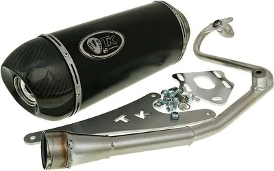 Immagine prodotto di Silenziatore finale TurboKit GMax H2 4T in fibra di carbonio, con omologazione ABE, per Honda NPS 50 Zoomer