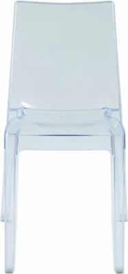 Produktbild von Cristal Light Grand Soleil Design stapelbare Stühle aus transparentem Polycarbonat für Küche und Bar - Transparent