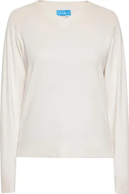 Image de Pull SANIKA pour femmes - blanc laine, L
