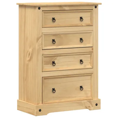 Zdjęcie produktu dla vidaXL Komoda Corona 80x43x114 cm lite drewno sosnowe