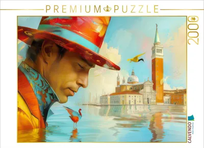 Produktbild von CALVENDO Puzzle Surrealistisches Venedig | 2000 Teile Lege-Größe 90x67cm Foto-Puzzle für glückliche Stunden
