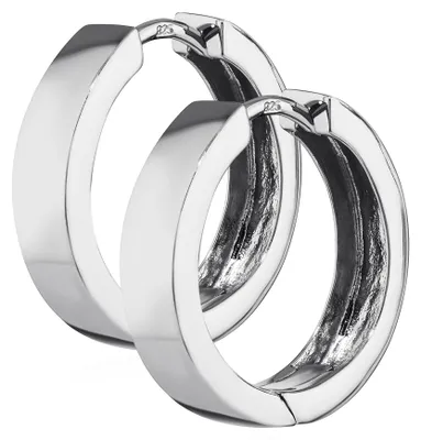 Produktbild von NKlaus Paar Klappcreolen, 925 Sterlingsilber, 17,7 x 4,4mm