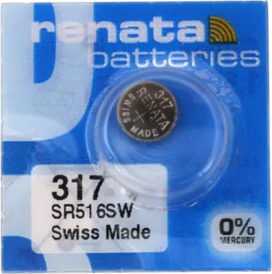 Obrázek produktu pro Renata 317 SR516SW – Mincej Baterie 1.55V Renata 317