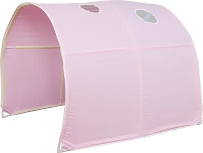 Produktbild von Homestyle4u Kinder Tunnel für Hochbett Bettzelt Betttunnel Kinderbett 90 cm breit Rosa