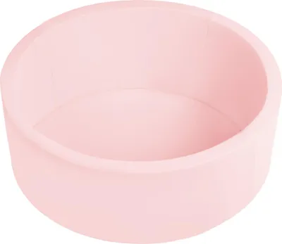 Produktbild von Selonis bällebad bällepool für baby kinder 90x30cm/ohne bälle rund, rosa: babyblue/puderrosa/perle