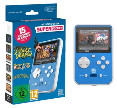 Produktbild von PLAION 1150277, Evercade, Blau, Weiß, Analog, Richtungstasten, Schaltfläche Auswählen, Schaltfläche Start, IPS, 7,11 cm (2.8")