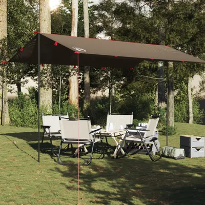 Produktbild von "im Angebot" Tarp Braun 406x306 cm Wasserdicht - Campingzelte CC17830