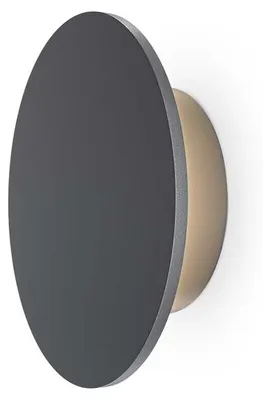 Image de Applique murale LED, éclairage extérieur, métal, graphite, IP65, D 14 cm