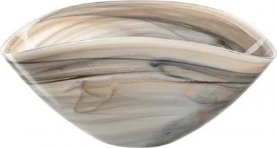Produktbild von Leonardo Schale Alabastro, Schüssel, Dekoschale, Glas, Beige / Schwarz, 27 x 15 cm, 026793