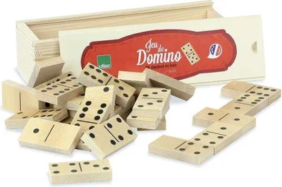 Image de Jeu de dominos en bois Vilac Jouet éducatif multicolore 24 pièces