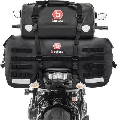 Produktbild von Motorrad Hecktasche Set # SX70 + XF30 Volumen 100 L Drybag Wasserdicht
