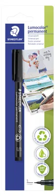 Produktbild von STAEDTLER Lumocolor 313 permanent-Universalstift S (0.4mm) Blisterkarte, Fotografie, schwarz