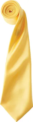Immagine prodotto di Cravatta di raso Premier da uomo, tinta unita (2 pezzi/confezione) RW6934 (taglia unica) (giallo girasole)