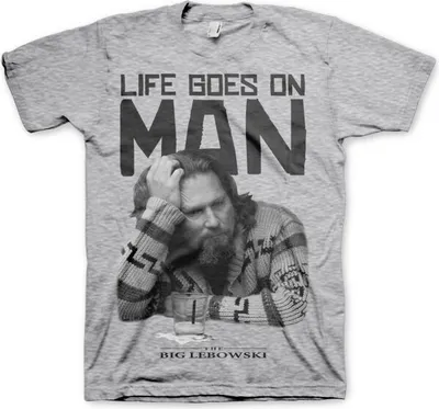 Produktbild von Life Goes On Man T-Shirt - X-Large - Heather-Grey