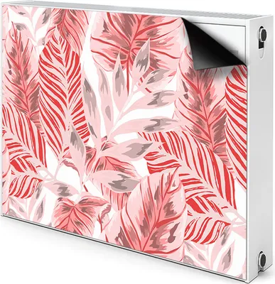 Produktbild von Magnet Heizkörper Heizkörper-Abdeckung Heizkörperabdeckung 110x60 cm  - Rosa, Dschungel