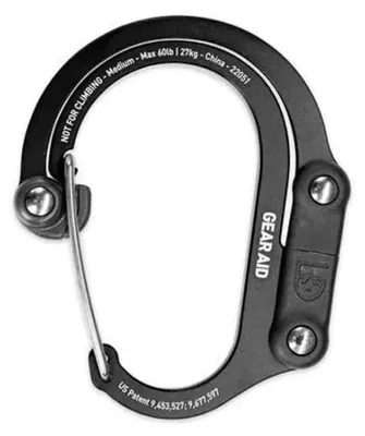 Produktbild von Gear Aid Heroclip® Medium Clip Karabiner Silber  Silber One Size