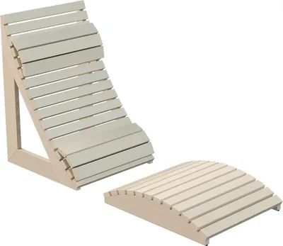 Produktbild von Harvia Ergonomische Saunaliege Fibuflex Sauna Rückenlehne Kopfstütze Espe