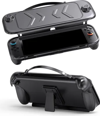 Obrázek produktu pro Pro Nintendo Switch 2 Ochranný kryt TPU pro celé tělo se stojánkem Black
