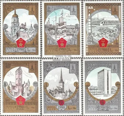 Produktbild von Briefmarken Sowjetunion 1980 Mi 4949-4954 (kompl.Ausg.) postfrisch Olympische Sommerspiele