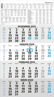 Immagine prodotto di Calendario quadrimestrale