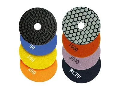 Produktbild von Samedia SPM Premium-Diamant-Schleifpad 100 mm Durchmesser #BUFF schwarz
