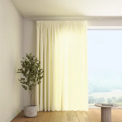 Produktbild von Dekoria Vorhang mit Kräuselband, creme, 60 x 100 cm