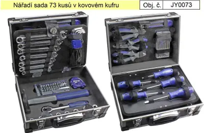Image de Set d'outils 73 pièces dans une mallette durable Magg JY0073