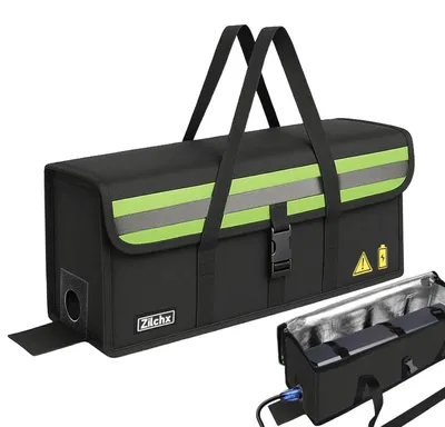 Produktbild von Ebike Akkutasche feuerfest 2300°C 8-Schicht Brandschutz Lipo-Sicher 41x13x12cm M