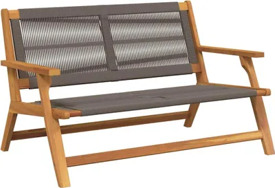 Image de vidaXL Meuble de jardin Gris 78 x 122 x 73cm Bois massif Acacia