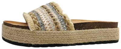 Productafbeelding van Meyla Sira Damenschuhe Pantoletten Bequem Beige Freizeit