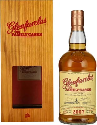Produktbild von Glenfarclas THE FAMILY CASKS Single Cask SUMMER 2024 Refill Sherry Butt #2670 2007 59,9% Vol. 0,7l in Holzkiste