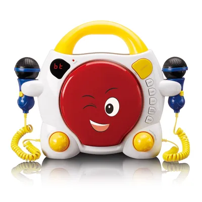 Produktbild von Lenco KCD-011KIDS - Tragbarer Karaoke-CD-Player mit Bluetooth® für Kinder - Mehrfarbig