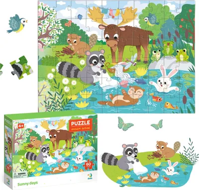 Image de Puzzle DODO Saisons : jours ensoleillés 60 pièces