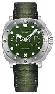 Immagine prodotto di Orologio da uomo Pagani Design Sarian, automatico, verde/argento