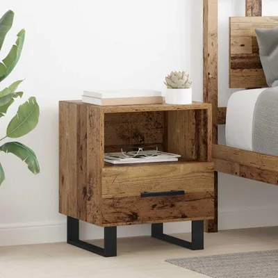 Immagine prodotto di vidaXL Comodino in legno vecchio 40 x 35 x 47,5 cm Materiale a base di legno
