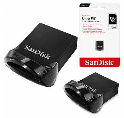 Zdjęcie produktu dla SanDisk pendrive 128GB USB 3.1 Ultra Fit