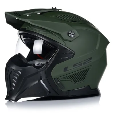 Obrázek produktu pro Motocyklová helma LS2 OF606 Drifter Mili Green L - Komfort a Bezpečnost