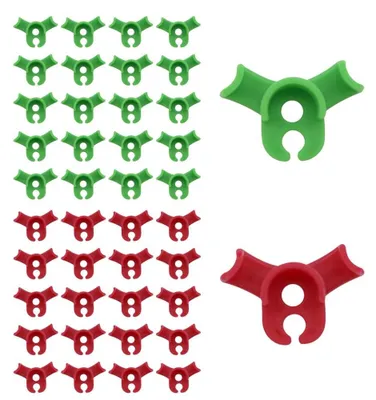 Produktbild von Solidchoice – Set mit 40 Pflanzenstütz-Clips zur Gartenbepflanzung