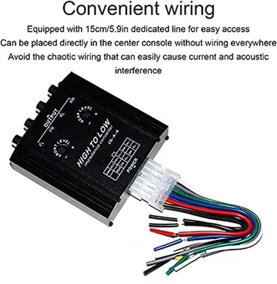 Zdjęcie produktu dla 4-kanałowy wzmacniacz audio 12 V, radio samochodowe z wejściem RCA, głośnik, filtr częstotliwości, 12 V, 4 kanały, samochód