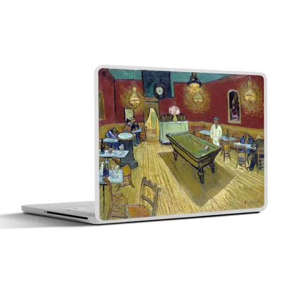 Produktbild von MuchoWow® Laptop Aufkleber Sticker Cover Das Nachtcafé - Vincent van Gogh 30x22 cm - Laptop-Sticker