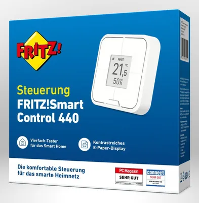 Zdjęcie produktu dla FRITZ! Smart Control 440, Biały, Bezprzewodowy, 69 mm, 18 mm, 69 mm, 75 g