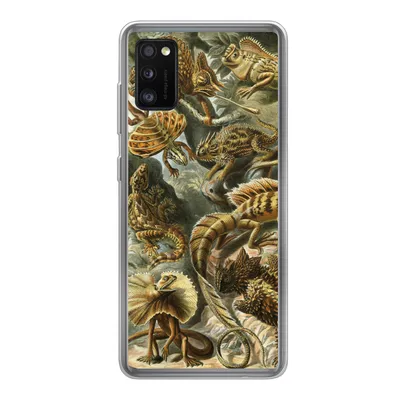 Produktbild von MuchoWow® Handyhülle Schutzhülle Hülle für Samsung Galaxy A41 Lacertilia - Alte Meister - Kunst Silikon Softcase Handy Hülle - Mobiltelefon