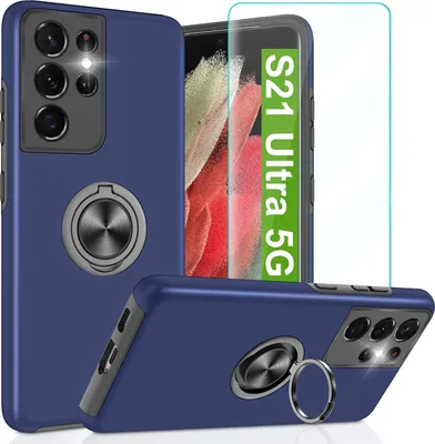 Produktbild von Schutzfolie Für Samsung Galaxy S21 Ultra Case Marineblau Sm-G998