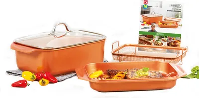 Produktbild von Livington Copperline WonderCooker – Topf - Bräter - Dampfgarer - Braten