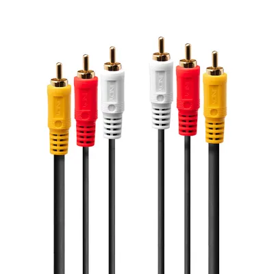 Obrázok produktu pre Lindy Premium - Video / Audio kábel - Kompozitný video / audio - RCA x 3 (M)