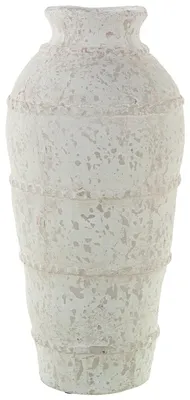 Keramik-Vase weiß 21x21x43 cm